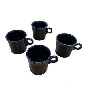 Fiesta Vintage Dinnerware Set of 4 Coffee Mugs Great Used Condition